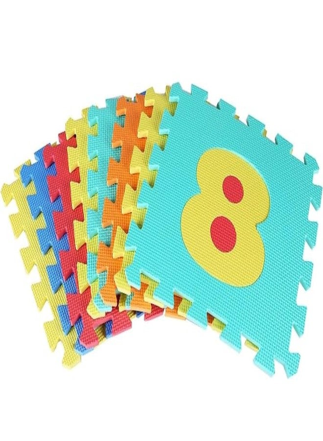Manos Alphabet and Numbers Puzzle Play Mat, 36 Foam Interlocking Tiles, Multicolour - Image 3